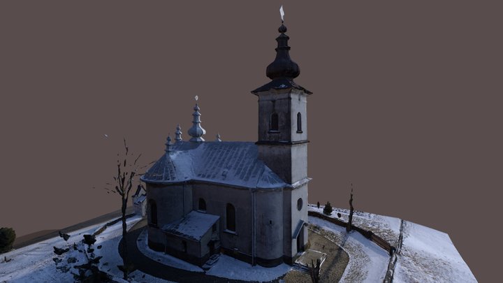 Orthodox church in Izby, Malopolska, Poland 3D Model