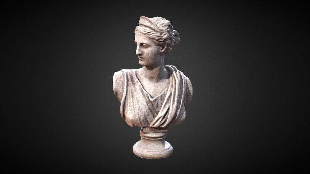 Greek Bust (Yard Ornament) - 3D model by Daniel_cahill5 [73680a4 ...