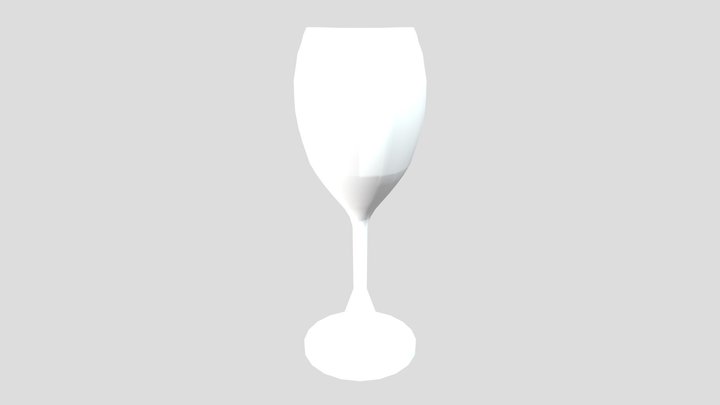 Wine Glass Exported 3D Model