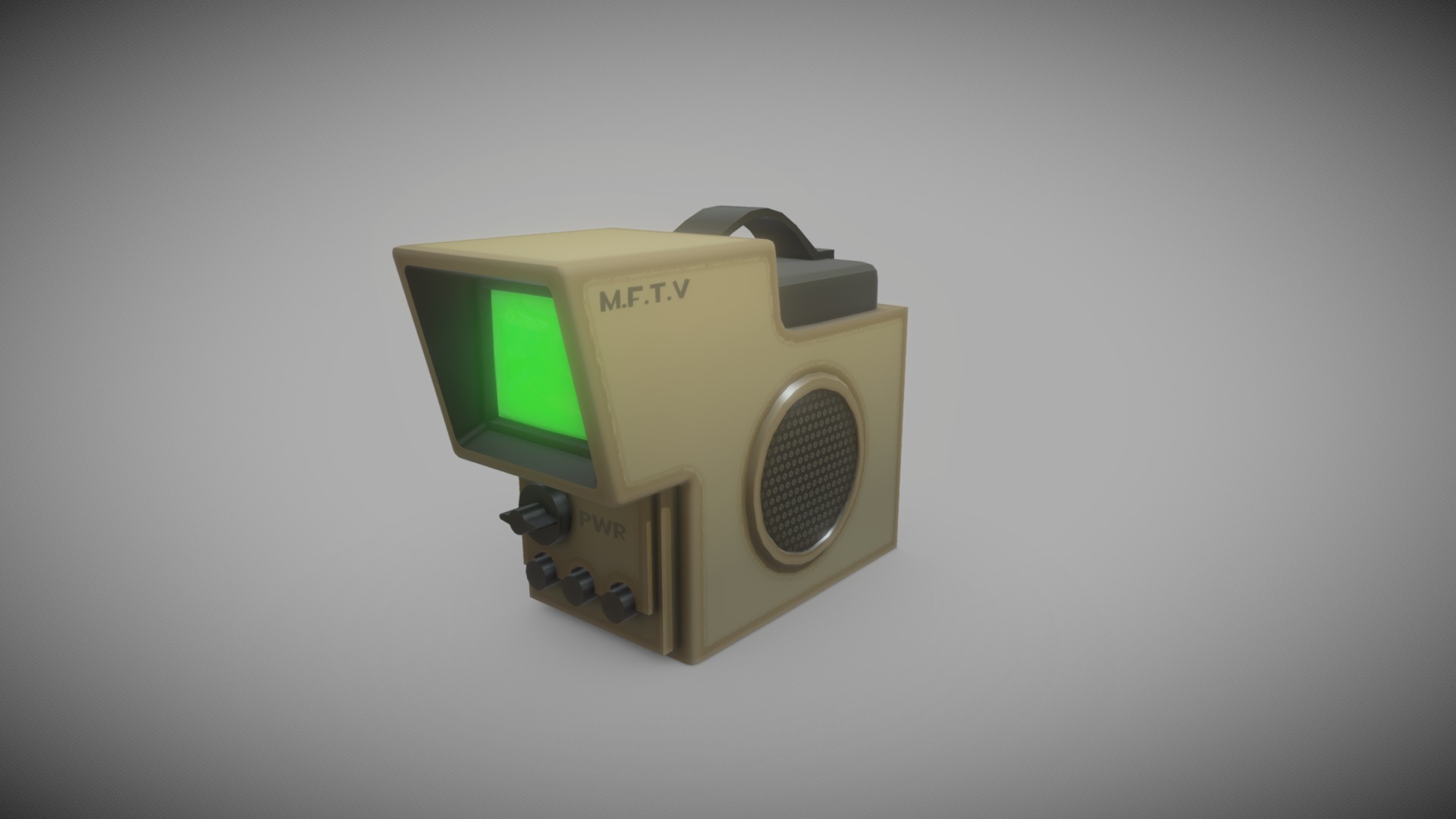 3D model Retro TV - This is a 3D model of the Retro TV. The 3D model is about a close-up of a camera.
