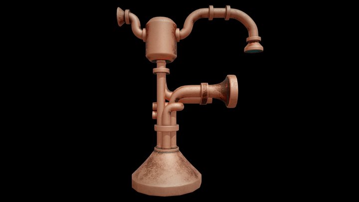 36 DAYS OF TYPE, ETERNAL STEAM, 3D LETTER SET, F 3D Model