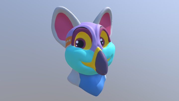 Nasi the Griffon 3D Model