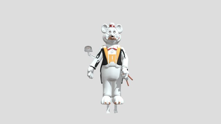 Chuck E Cheese Animatronic 3 Stage 3D Model
