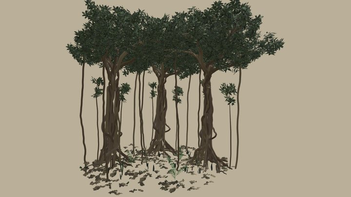 Tree Grove - Tilt Brush 3D Model