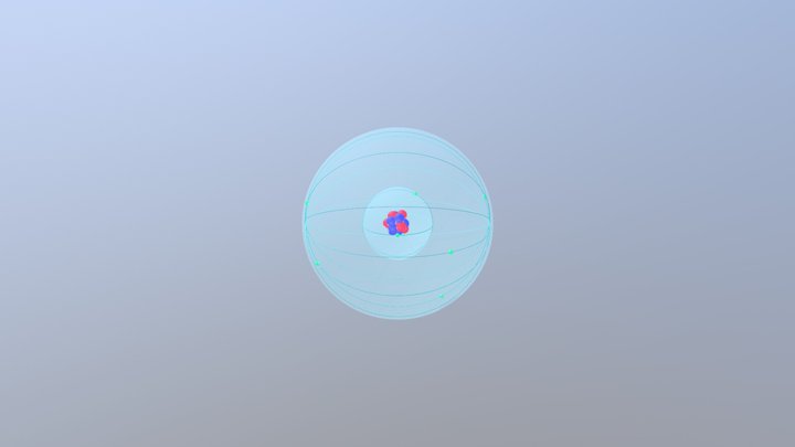 Atom's Niel Bohr 3D Model