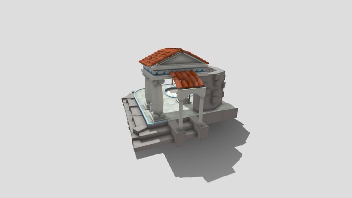DAE Villages | Greek Bath 3D Model