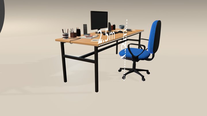 Chair Office 2 3D Model