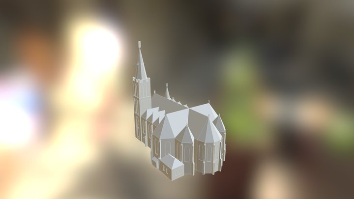 Sint Bavo kerk 3D Model