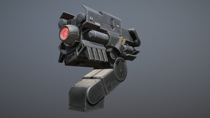 Laser Turret 3D Model