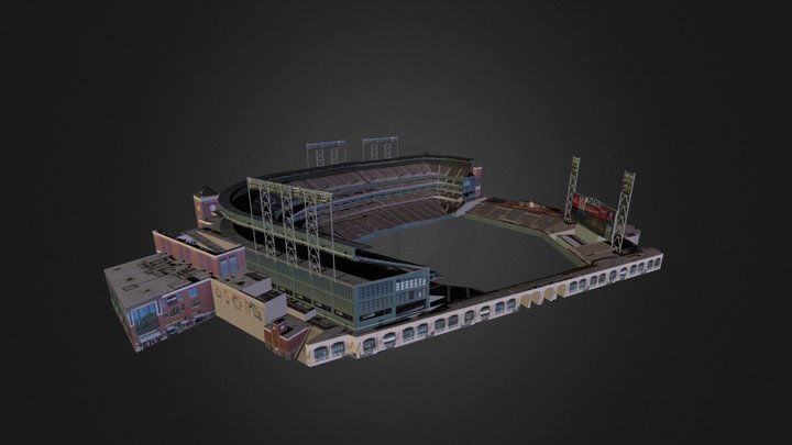San Francisco - AT&T Park 3D Model