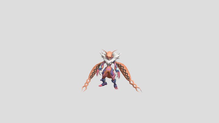 Mobile - Digimon Links - Meicrackmon 3D Model