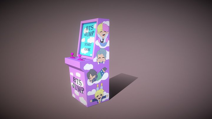 BTS Arcade cabinet 3D Model