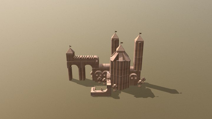 CGT116_A7_CastleScene_Allison-Nolan 3D Model