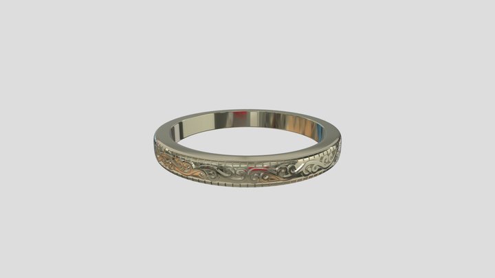 AHR016 goldring wedding engagement luxury – Modèle 3D gratuit STL