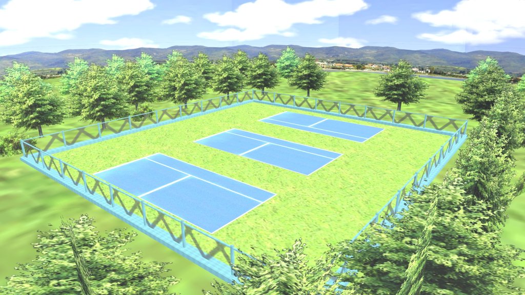 Wii Sports - Tennis Court B (Training Court)