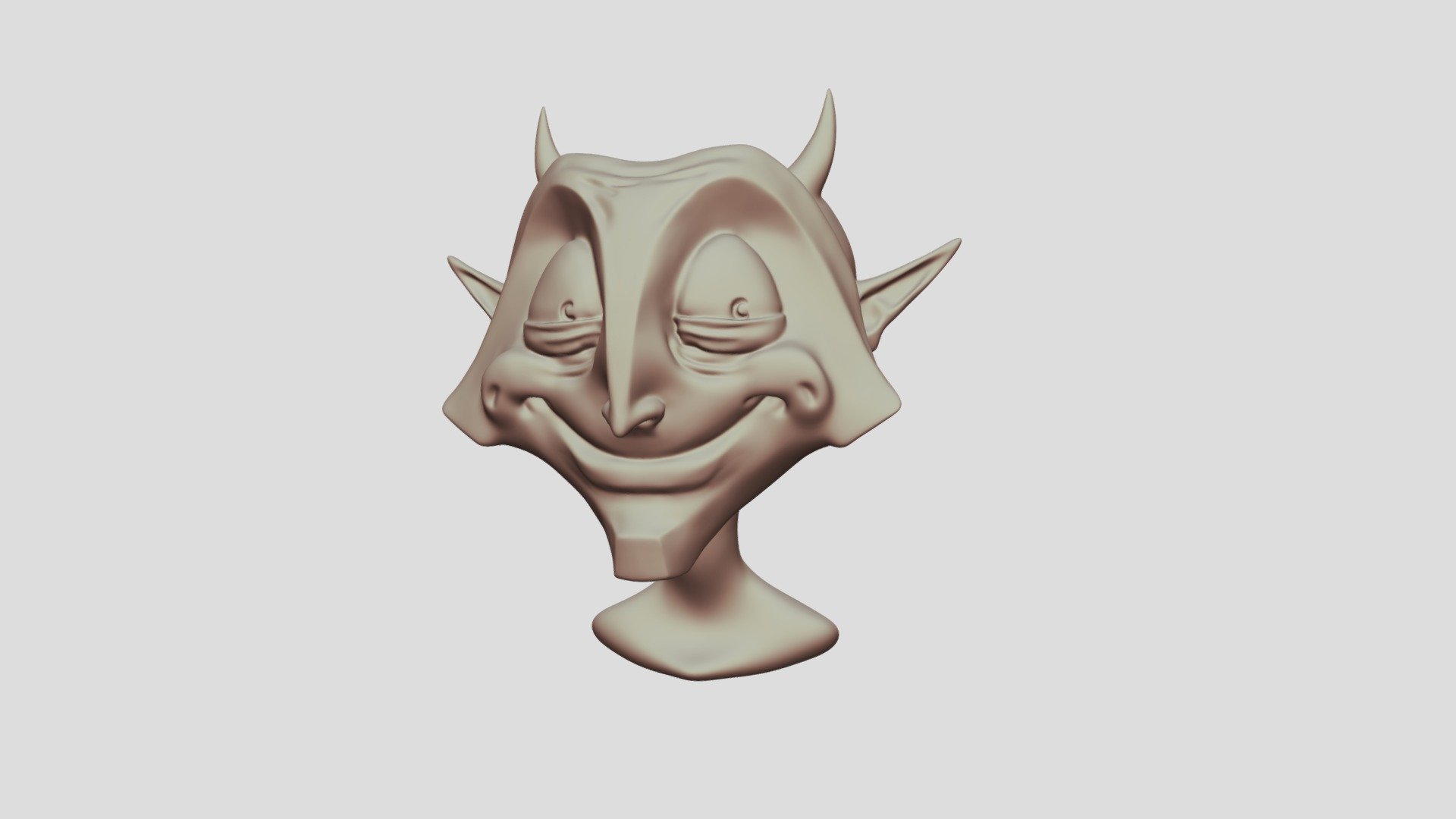 Demon cartoon head - 3D model by masyanya (@masyanya1) [7373af8 ...