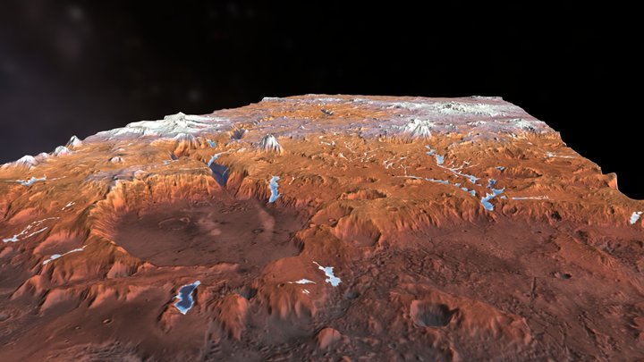 Maadim Valles Outflow (Mars - Mapped) 3D Model