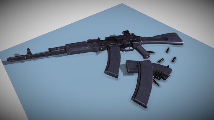 ak 74m 3D Model