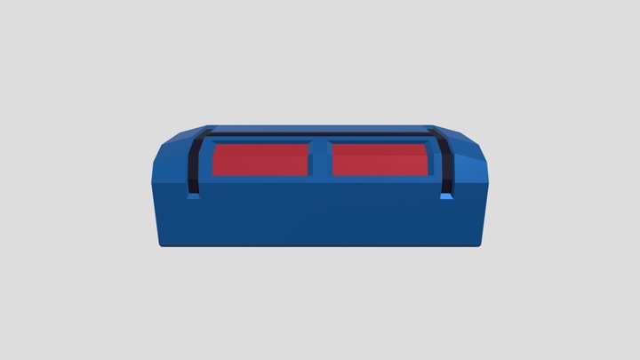 Sci Fi Chest Low poly 3D Model