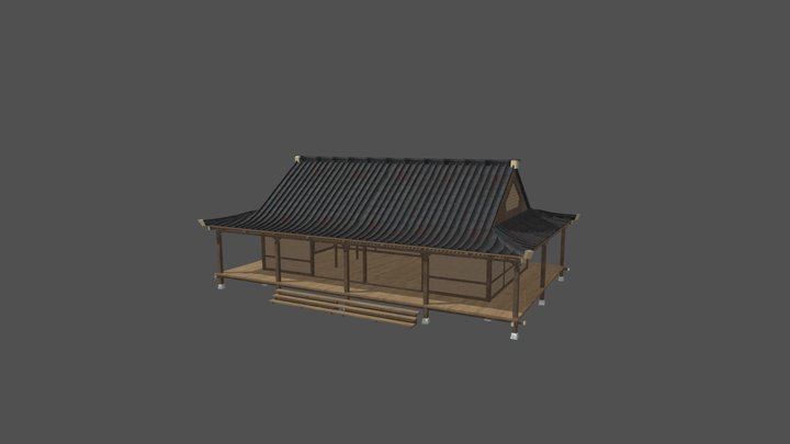 Sanctuary House 02 wo doors 3D Model