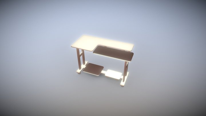 Computer Table 3D Model