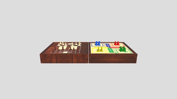 2-in-1 Board Games (Jungle - Horse Race Chess)