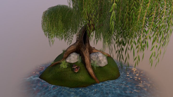 Willow Island 3D Model
