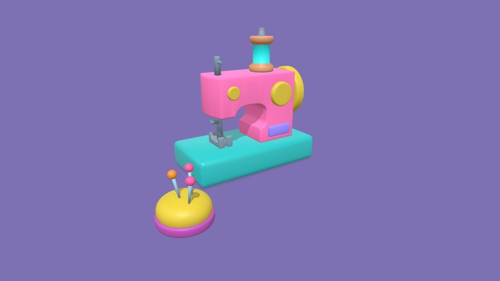 Sewing Machine 3D Model