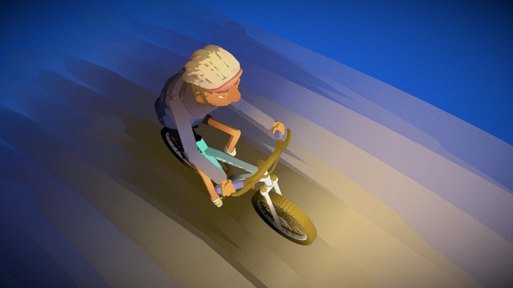 Manila Pedal Character Concept 3D Model