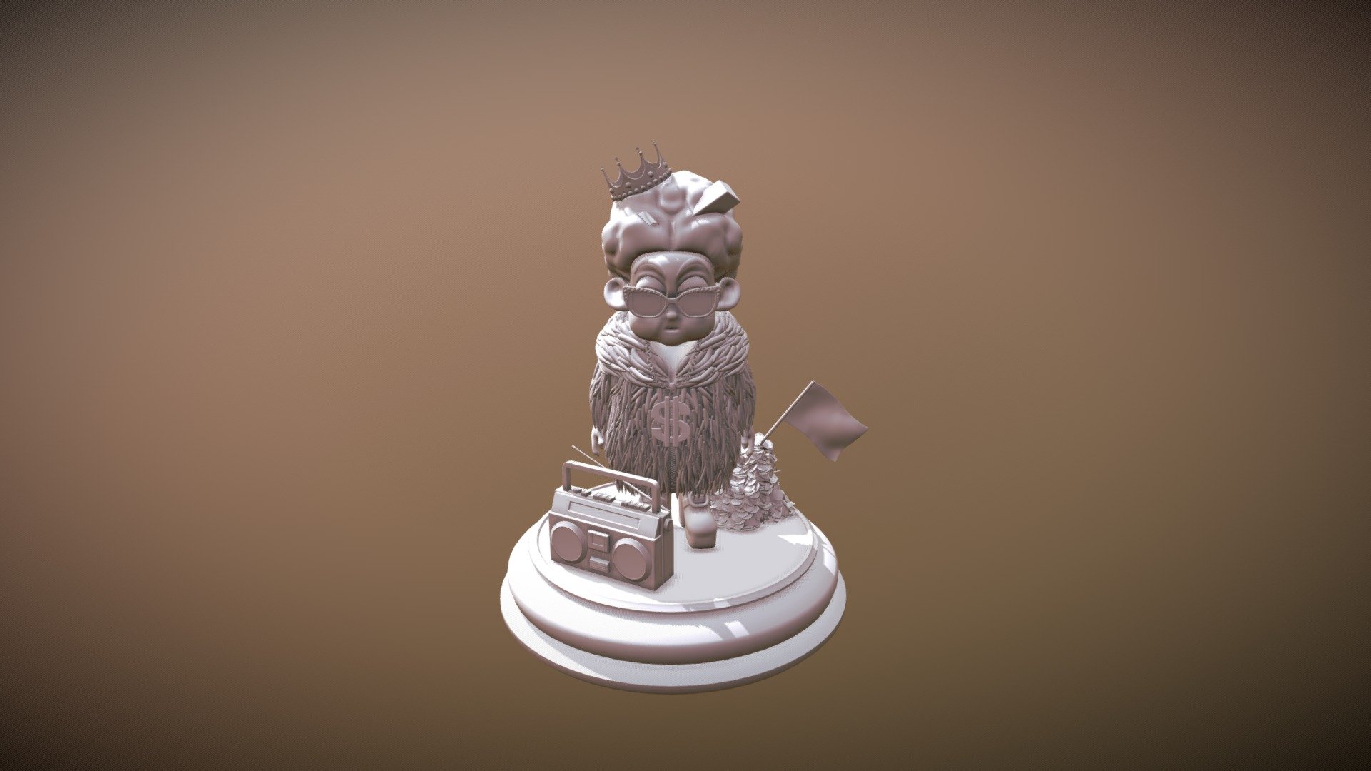 Mamie Bling-Bling - 3D model by heloise.gaimard [737afec] - Sketchfab