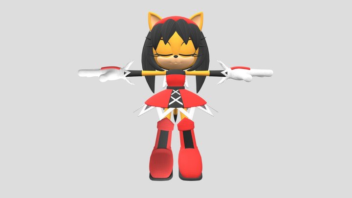 Honey The Cat 3D Model