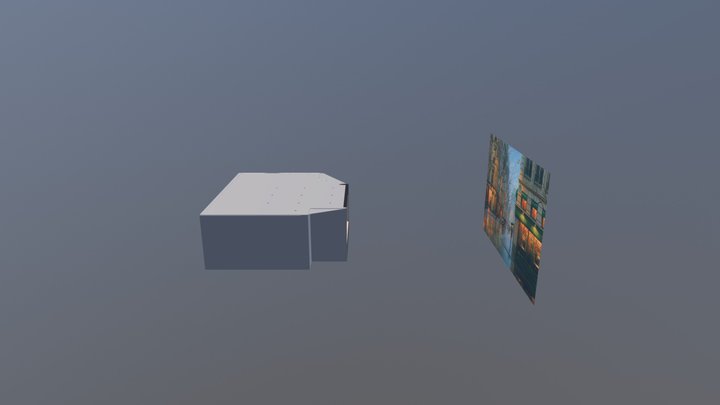 Cafe 3D Diorama 3D Model