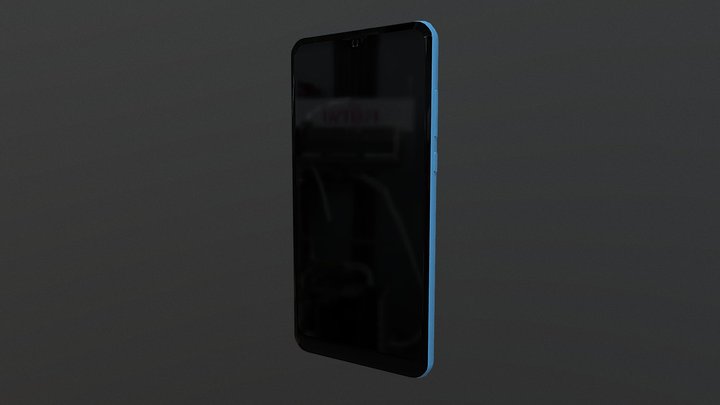 Moto E 2020 smartphone 3D Model