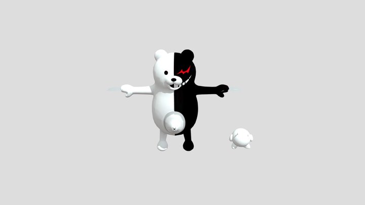 Monokuma Texture Paint 3D Model