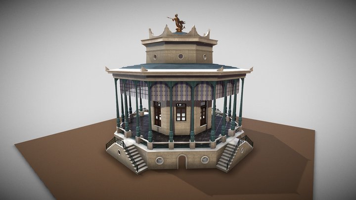 Ermoupoli Municipal Cafe 1850s 3D Model