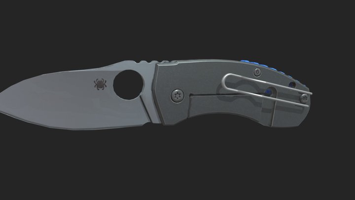 Spyderco Knife 3D Model