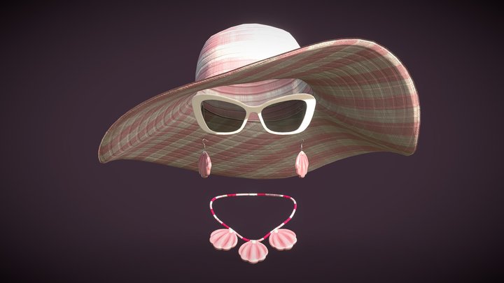 Barbie Accessory Pack - low poly 3D Model