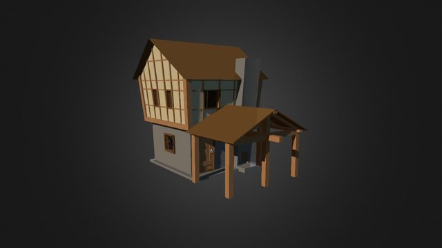 Medieval House Export 3D Model
