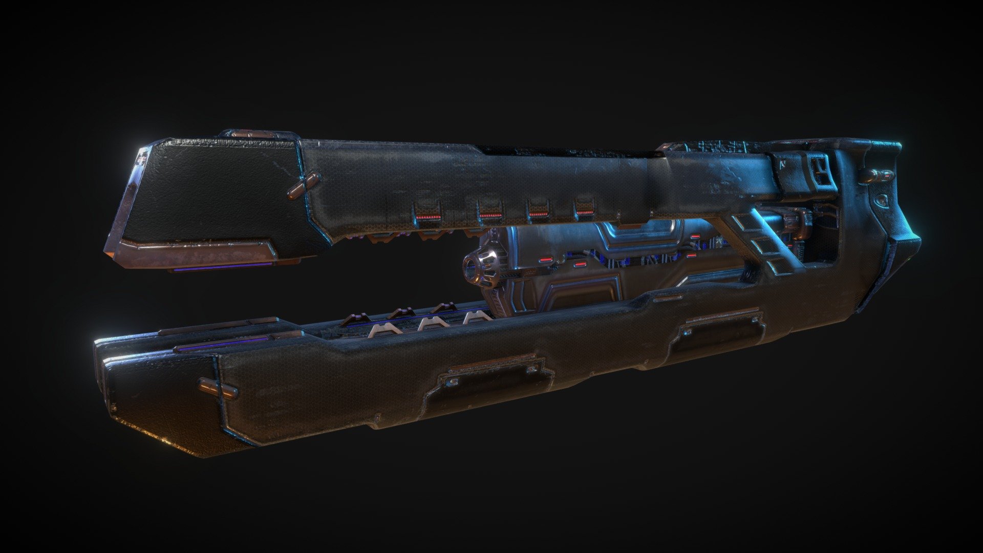 Blaster Cyvar Union Readout First Contact 3D model by Dual Mirror
