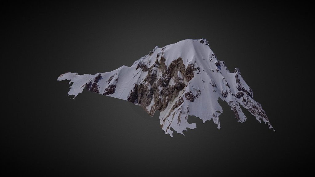 Mount Hood Northeast Face 3D Model from UAV