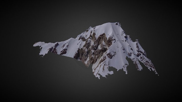 Mount Hood Northeast Face 3D Model from UAV 3D Model
