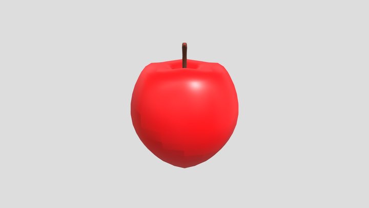 Apple - Low Poly 3D Model
