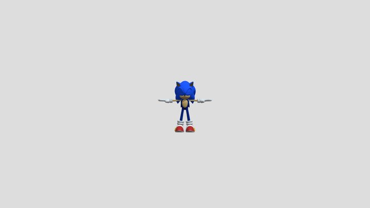 PC Computer - Sonic Frontiers - Sonic 3D Model