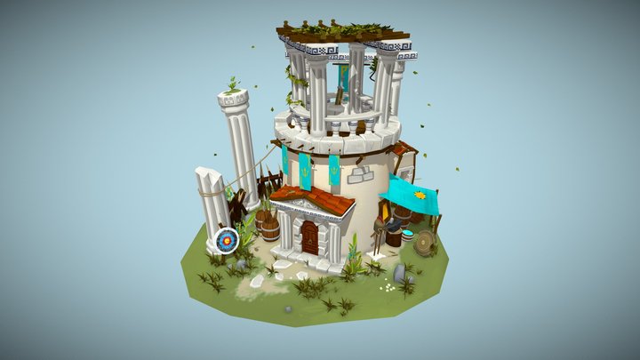 Ancient Greek Weaponsmith - DAEVillages 3D Model
