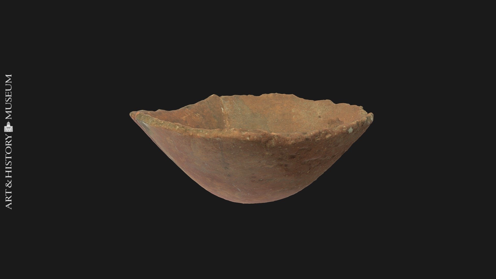 Base of a carinated vase with flaring rim