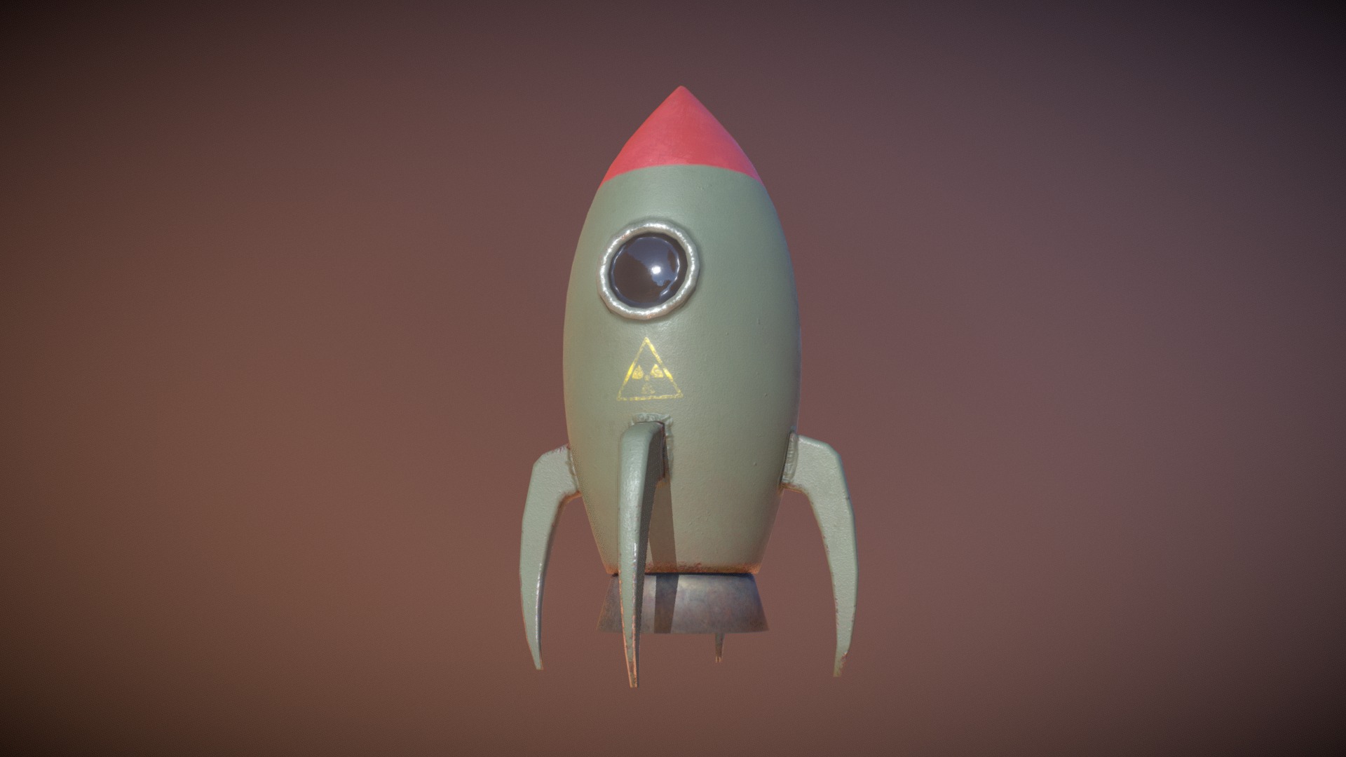 3D model Cartoon Rocket - This is a 3D model of the Cartoon Rocket. The 3D model is about a close-up of a robot.