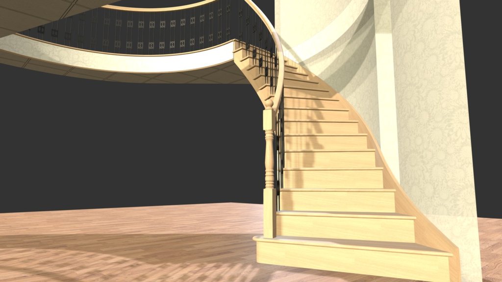 Arc with flair - 3D model by 3D Software for Stair Design and ...