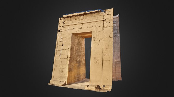 Gate of Khonsu Temple First Paylon 3D Model