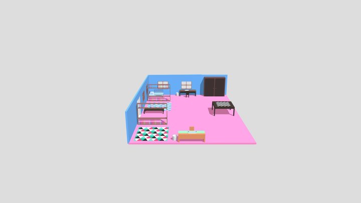 Room (LowPoly) 3D Model