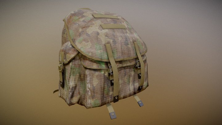 Army (Bundeswehr) Backpack 3D Model